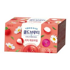 콜드브루티 리치 캐모마일 20t 1박스 캐모마일차