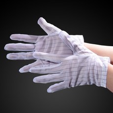 제전장갑 / ESD 장갑 / 크린룸 장갑 / Anti-Static Gloves / 정전기 방지 장갑 / 대전방지 장갑 / 반도체 장갑 / 10켤레 포장, 10개