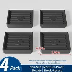 높이 조절 가능한 가구 패드(1cm/1.7cm/2.5cm) – 테이블 및 의자 미끄럼 방지 방습 쌓을 수 있는 라이저, 07 08 S 4pcs