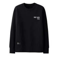 the paul ground 大尺碼 L~4XL 男女通用 刷毛大學T 紐約市 黑色