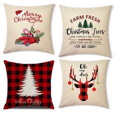 성탄절 크리스마스 포근한 덮개 45 쿠션 보호막 8번자동차 푹신한 99276EA 1(ea)