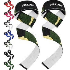 RDX 리프팅 스트랩 남녀공용 손목보호대 손목스트랩 헬스용품 보호용품, 카모그린, 1개