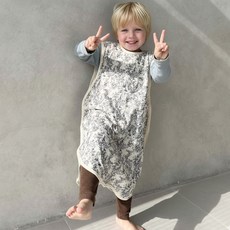 불로홈 아기 신생아 사계절 거즈 잠옷 수면조끼 실내복