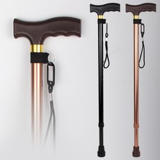 Comfort Life 경량 지팡이 노인 걷기보조기구 워킹스틱 지팡이 6955, 2.골드브라운, 1개
