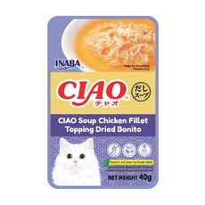 Ciao 巧餐包 貓餐包 鰹魚雞肉湯包 40g 無穀物添加, 1個, 【國際版】 ic-217 雞肉+鰹魚