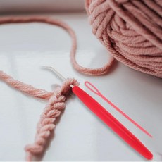 뜨개질 바늘 패턴 도구 키트 스카프 모자 스웨터 제작 코바늘 바느질에 사용, 1개