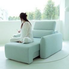 아란스 헤이브 1인용 쇼파 리클라이너 슬라이딩 무빙 소파, 데이지민트