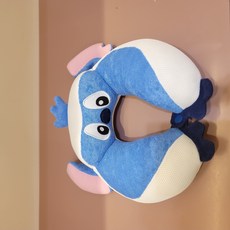 [아가방] 강남점*디즈니베이비 귀여운 스티치 목베개/입체적인 설계로 목을 잘 바쳐주어 여행이나 카시트 이용시편안하게 사용할수 있습니다, 블 루