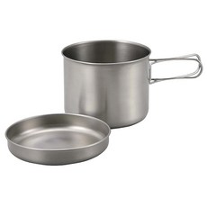 선장 사슴 (캡틴 사슴) 캡틴 스태그 바베큐 용 냄비 접시 세트 티타늄 카트리지 쿠커 820ml M9078M9078, 1개