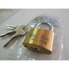 鋼索牌 安全鎖 鑰匙鎖 40mm, 1個
