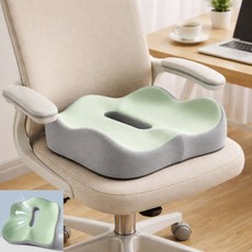 이거슨픽 공중부양 메모리폼 도넛방석, 그레이, 1개