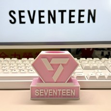 臺灣出貨-克拉棒 底座 二代專屬 SVT 應援棒 支架 SEVENTEEN 不含應援棒, 白粉 二代, 1個