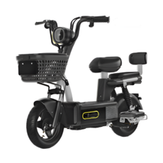 루토 전기자전거 26년 신형 고출력 전동 스쿠터 자토바이 배달 출퇴근 오토바이, 블랙, 경량스틸