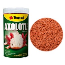 Tropical Axolotl Sticks 六角恐龍與兩棲類底棲飼料, 1個, 250ml
