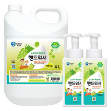 대용량 핸드워시 청포도 +증정 손세정제, 1개, 4L