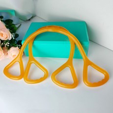 텐셔너 피트니스 스트레칭 스트링 남녀 리프트 오프숄더 넥 미등신기 트레이닝 기구, 다크 오렌지, 1개