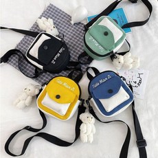 남녀 심플 캐주얼백 보조가방 미니 캔버스 크로스백 남자크로스백 여자크로스백 여행보조가방 캐