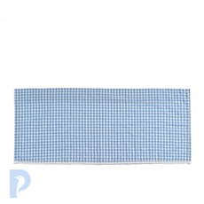 창문용 체크커튼 106x45 블루 주방발란스 선반가리개 가림막커튼