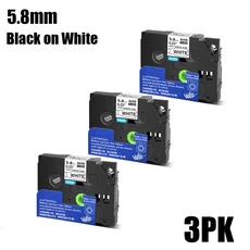 3/5/10Pcs 열 수축 튜브 테이프 Brother Hse-231 241 611 Ptouch 프린터 용 교체, 29 3PK White-5.8mm, 01 빠른