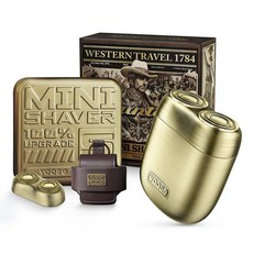 Western Travel 1784 迷你刮鬍刀 電動刮鬍刀升級版, 金子, 單品