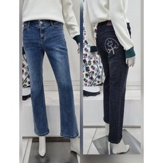 까스텔바작 여성골프 가을 겨울 신축성좋은 블랙진 부츠컷청바지EWPT603