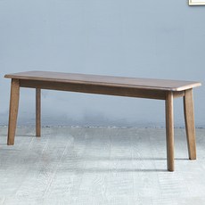 [리비니아] 고무나무 원목 캔버 3인 벤치, 월넛