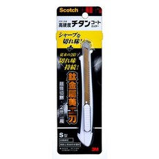 【文具通】3M Scotch 高硬度 鈦金屬 美工刀 另售美工刀片 替刃 E2020199, 1個, 美工刀 S型 小支 UC-TS