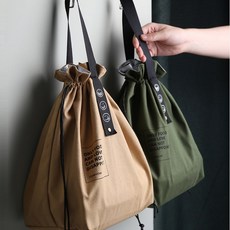 엠케이리빙 복주머니 런치백 직장인 회사원 피크닉 보냉 보온 도시락가방, 베이지