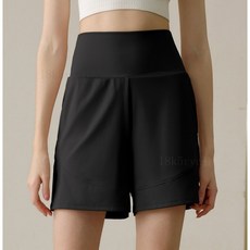 超高腰運動短褲 五分褲女 口袋寬鬆透氣健身褲 快乾跑步騎行褲