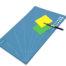 커팅매트 A4 눈금 미끄럼방지 데스크 책상용 똑템, 1개