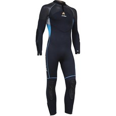 PROBLUE 3mm潛水防寒衣：男女款浮潛保暖衣，手腳拉鍊設計，輕鬆穿脫，島嶼潛水必備, 3mm 男, Black