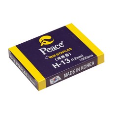 평화 스테플러침 H-13 12mm 1000pcs