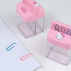 제이에스몰 헬로키티 자석 클립통 사각통