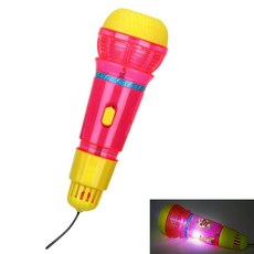 딸랑이방울 목소리울림 옹알이 에코마이크 EQ 음악완구 아기노래방 어린이집, 블루, 1개