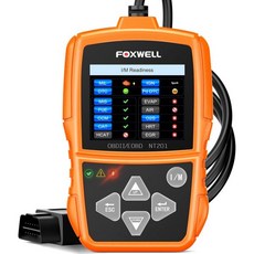 FOXWELL NT201 OBD2 스캐너 코드 리더기 승용차 트럭용 엔진 경고등 리셋 고장 읽기 삭제 1996년 이후 모든 차량용 실시간 데이터 진단 도구 284732