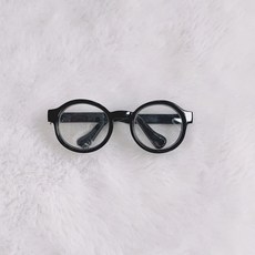 臺灣爆款 娃衣 配件 娃娃配飾 娃娃衣服 10cm娃衣拽酷神秘黑帥氣男友風翅膀眼鏡耳環棉花娃娃衣服可愛, 10cm黑亞克力眼鏡, 1個