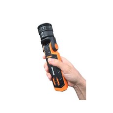 툴브로 LED 충전 써치 SOS 빅랜턴 TB-LD02 파워 줌 손전등 후레쉬 휴대용 써치라이트, 1개, 블랙/오렌지