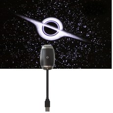 차량용 별빛 무드등 천장 프로젝터 캠핑카, 블랙홀 별빛 투영등