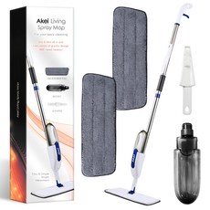아케이 리빙 스프레이 밀대걸레 + 극세사패드 2p, 1세트