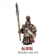 스파르탄 금속 인형 장식품 중국 스타일 수공예 분리형 액션 피규어 모델 선물 수집품, 1개