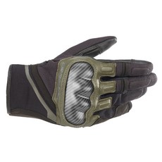 長野車業 Alpinestars CHROME GLOVES 消光格紋轉印配色, 黑綠