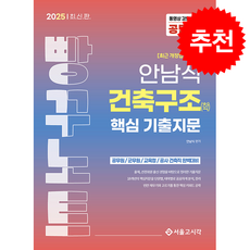 2025 안남식 건축구조(학) 핵심 기출지문 빵꾸노트 + 쁘띠수첩 증정, 서울고시각