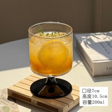 果汁杯高腳杯ins風高顏值玻璃杯果茶杯蘇打飲料氣泡水杯雞尾酒杯, 1個
