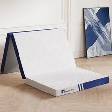 Avenco 3단 접이식 매트리스 - 10.2cm(4인치) 트윈 XL 사이즈 휴대용 바닥 매트리스 통기성 및 세탁 가능한 커버 포함 | 게스트룸 RV 여행 캠핑용 접이식