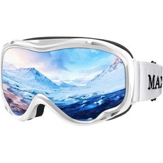 줄리 스키 고글눈썹 스노우보드 고글 남녀 및 청소년용 100 자외선 차단 방지 방한 이중 렌즈하얀 프레임13 VLT 실버 렌즈 2787699, JULI Eyewear White Frame/13% V, 1개