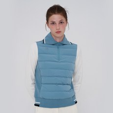 JDX 여성 니트 하이브리드 반집업 다운 풀오버(X1SPU8332TG)