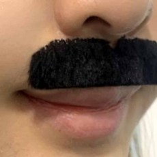 여성콧수염 페이스수염스티커 붙이는콧수염 분장수염 가짜 콧수염 세트, 1개, 상세페이지 참조