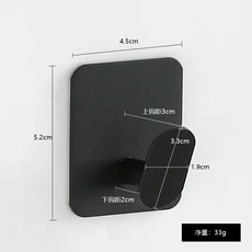 후크 스테인리스 스틸 무타공 자가 접착 메탈 현관 벽 옷 열쇠 없는 강력, 05 02