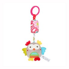 모빌 아기 감각 딸랑이 학습 장난감 봉제 동물 유모차 유아용 침대 Bebe Teether, [18] Owl 778, 1개