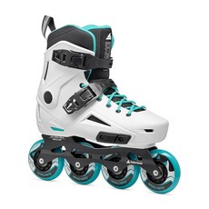 Rollerblade Lightning 여성용 어반 인라인 스케이트 화이트 및 아쿠아, 1개